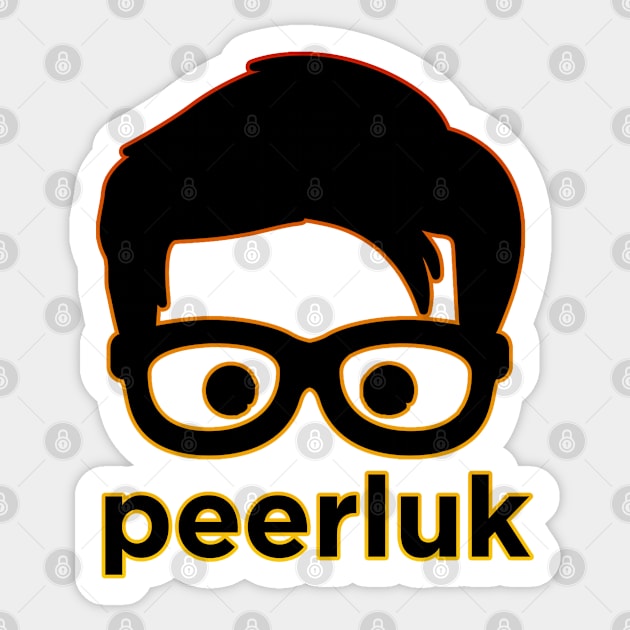 Peerluk Logo Black/Yellow Sticker by peerluk